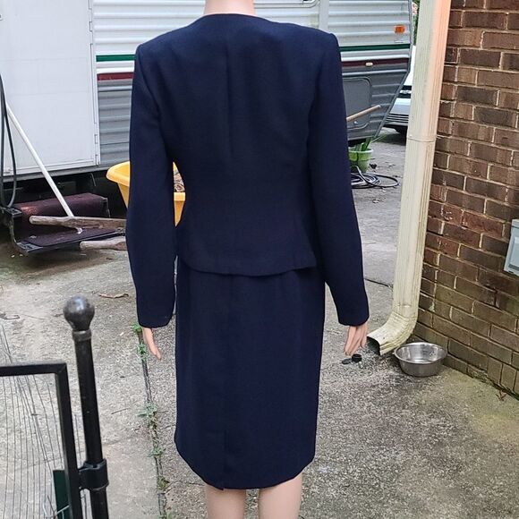 Donna B. Taylor 2pc Dark Navy Blue Dress suit - Picture 5 of 12